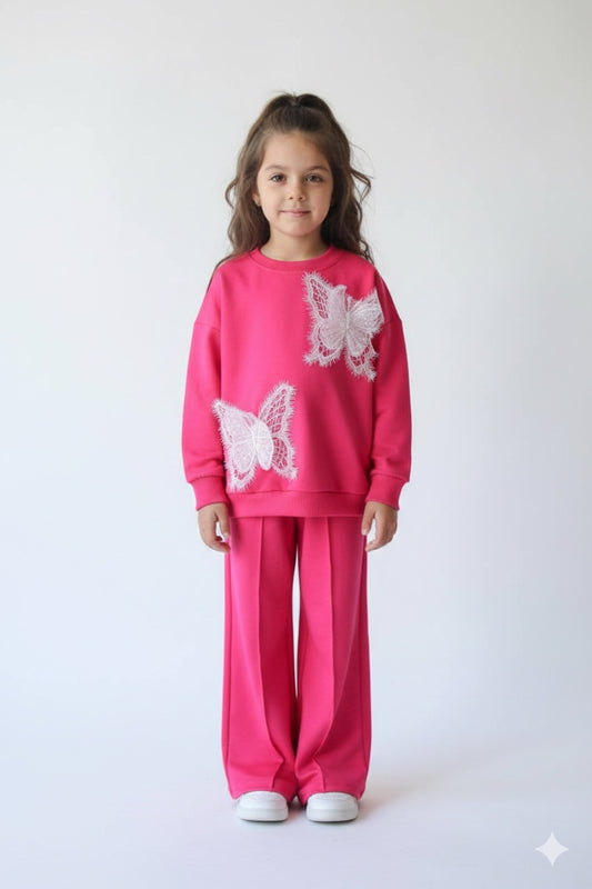 Pembe Kelebekli 2Li Takım