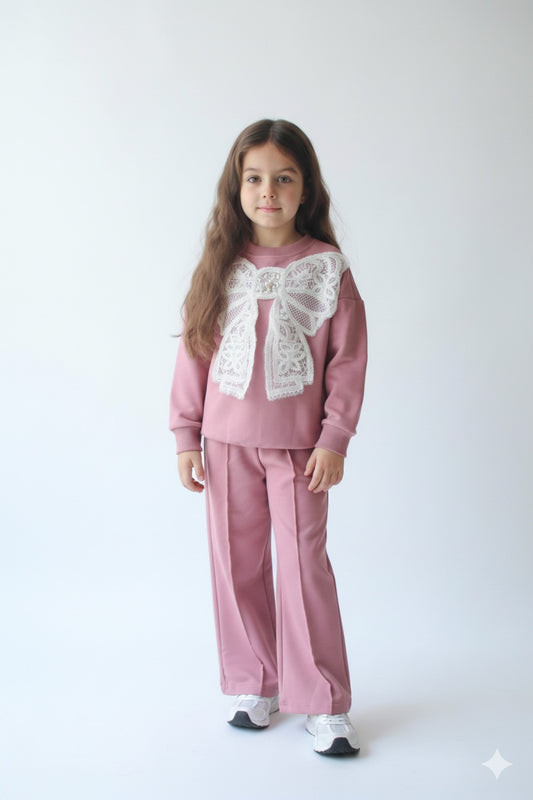 Fiyonk Desenli  2Li Takım