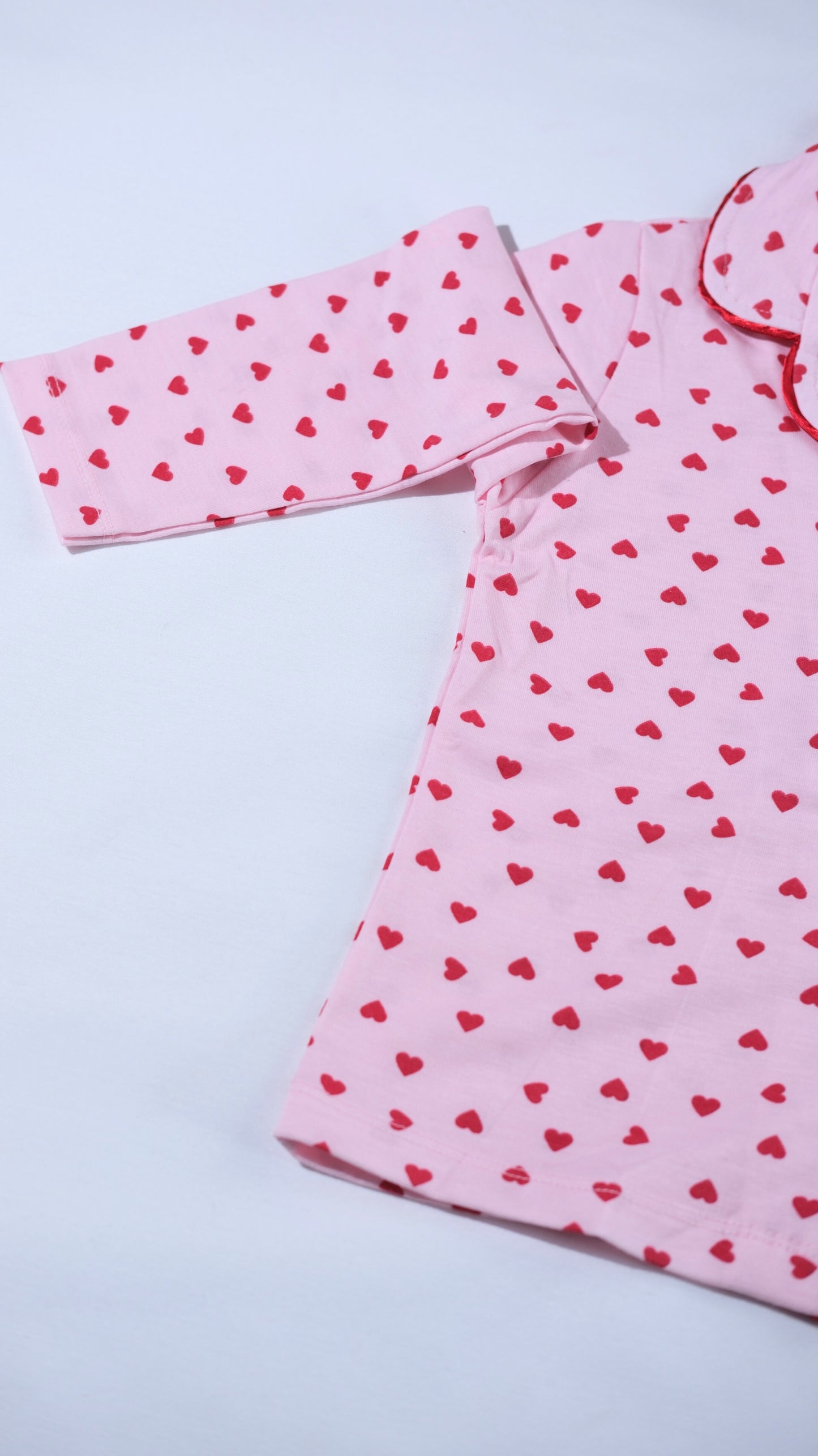 Kalp Desenli Pijama Takımı